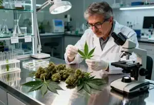 Analizamos semillas con alto CBD y bajo THC en laboratorio.