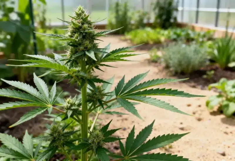 La GG4 crece vigorosa al aire libre, con cogollos densos y resinosos. Su aroma terroso y su potencia la convierten en una genética muy demandada.