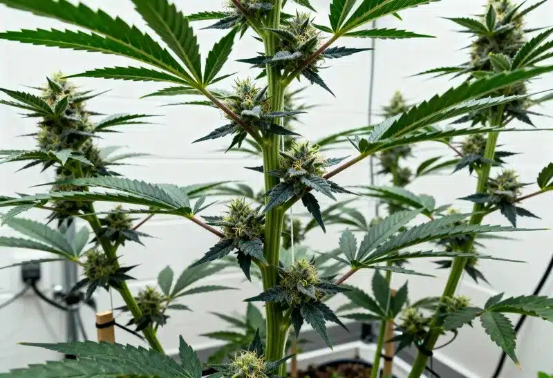 La GG4 ofrece una estructura fuerte y abundante resina en indoor, cultivadores que buscan cosechas densas y efectos intensos.