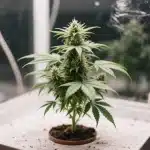 Plantas de marihuana pequeñas ideales para cultivo interior.