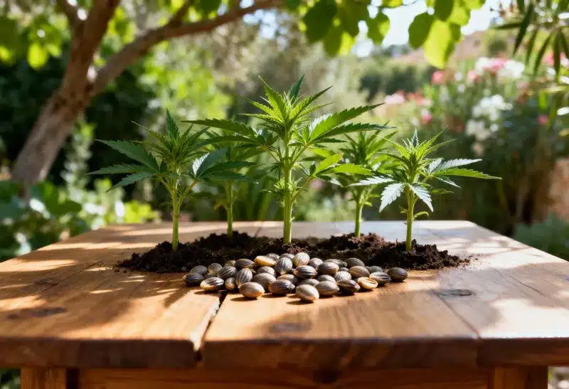 Semillas de marihuana ideales para climas cálidos y soleados.