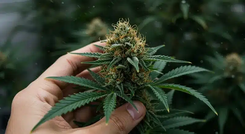 Lemon Haze Auto: Cogollo maduro y resinoso.