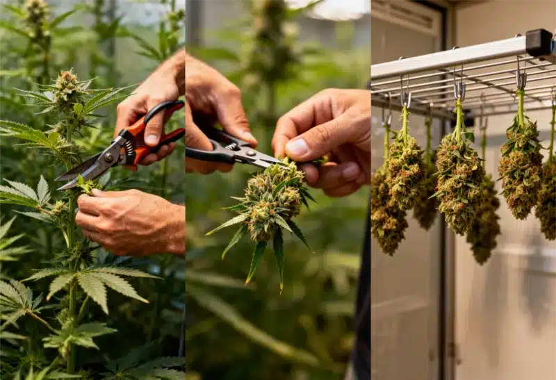 Cosecha de GG x Grapefruit Regular con flores resinosas.