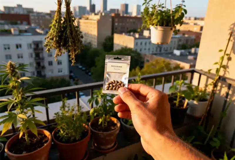 Compra semillas feminizadas compactas perfectas para balcones o terrazas. Aprovecha cada rincón con plantas discretas y de alto rendimiento.