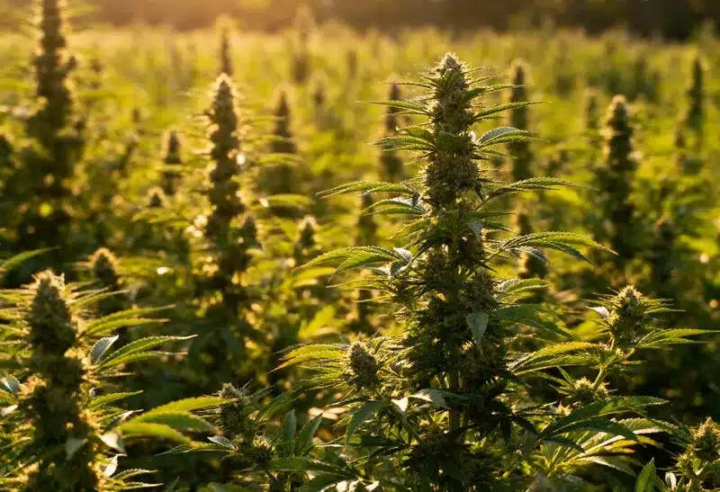 Floración colorida de Gorilla x Tangie Regular madura.