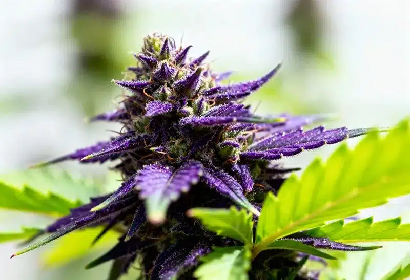 Grandaddy Purple Regular: belleza púrpura y aroma dulce.