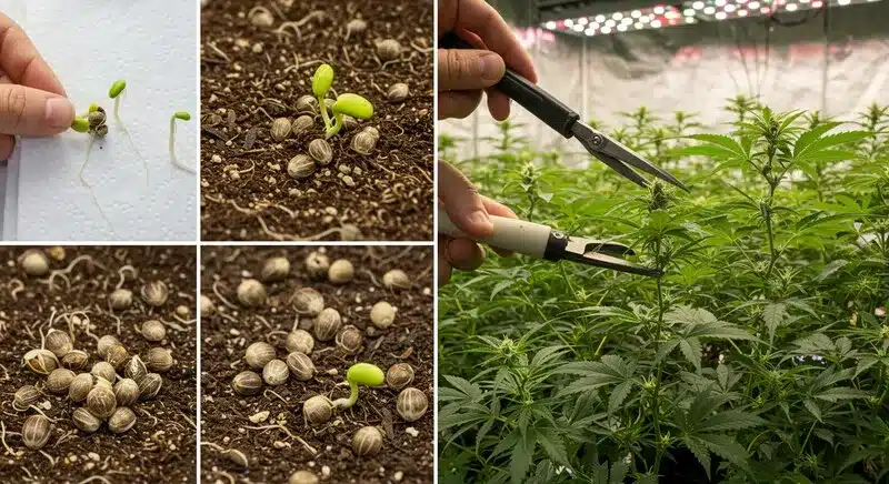 Mejores variedades Haze de floración rápida: Cultivo indoor