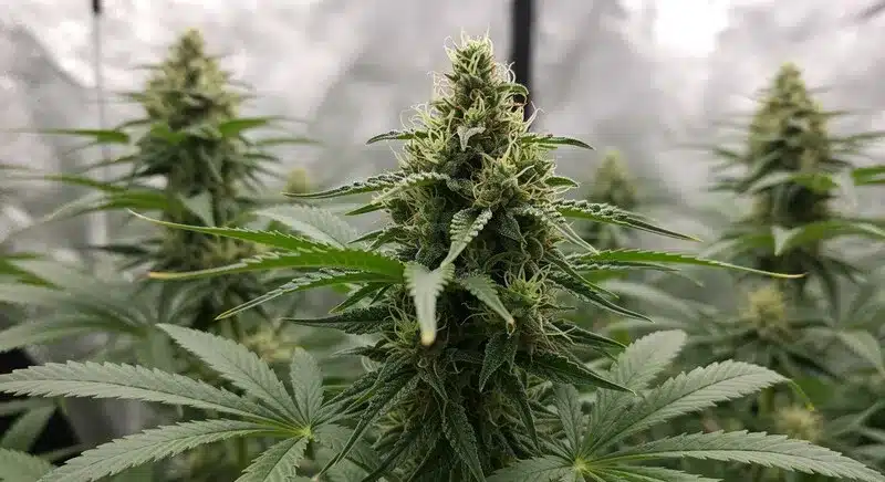 Plantas de Lemon Haze Auto con cogollos densos y aroma cítrico. Crecimiento y cosecha rápida en interior o exterior.