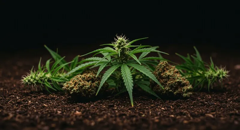 Semillas con genética Kush de alta potencia y gran producción.