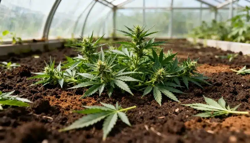 Autoflorecientes diésel para cultivo exterior, ideales por su resistencia, rápido crecimiento y excelente rendimiento en invernadero.