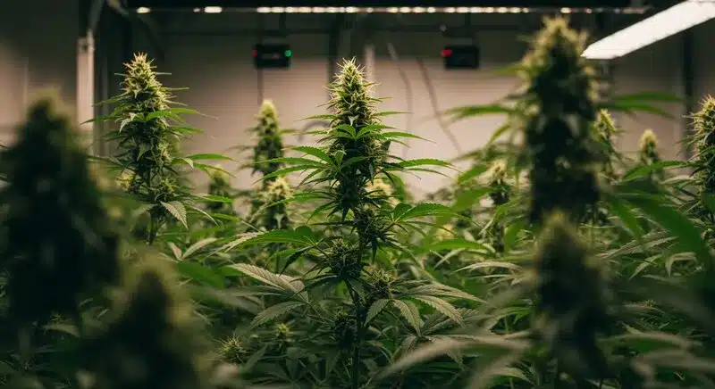 Sistemas de cultivo inteligentes en el cannabis para floración indoor.