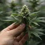 Purple Gelato: Cogollo maduro listo para la cosecha.