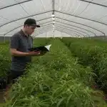 Cultivo sostenible en el cannabis dentro de invernadero.