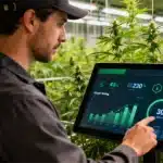 Innovación en la industria del cannabis con control digital.