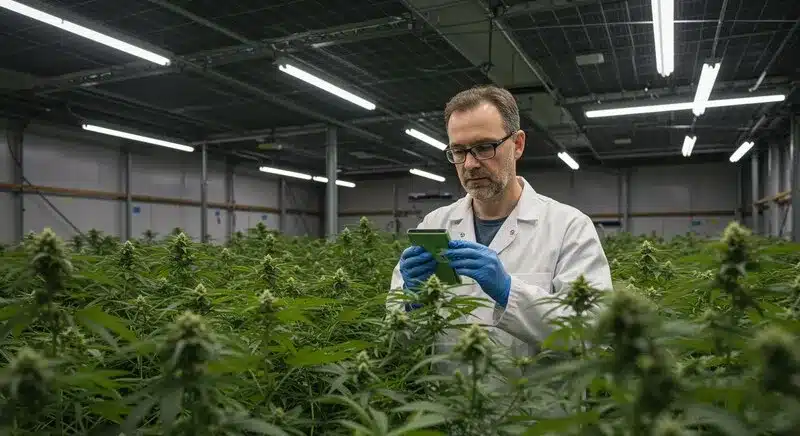 Optimización energética en el cannabis con luz LED interior.