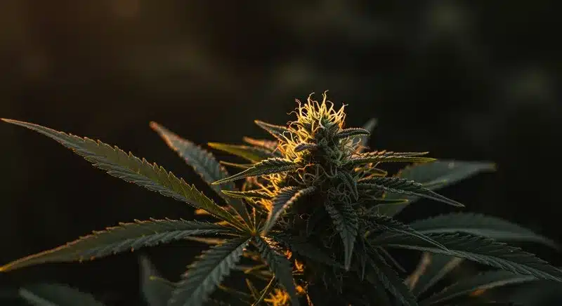 Comparación: Kush Mints vs Bruce Banner x Kali Mist en floración.