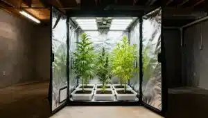 Mejor caja de cultivo de cannabis con luz LED de alto rendimiento.