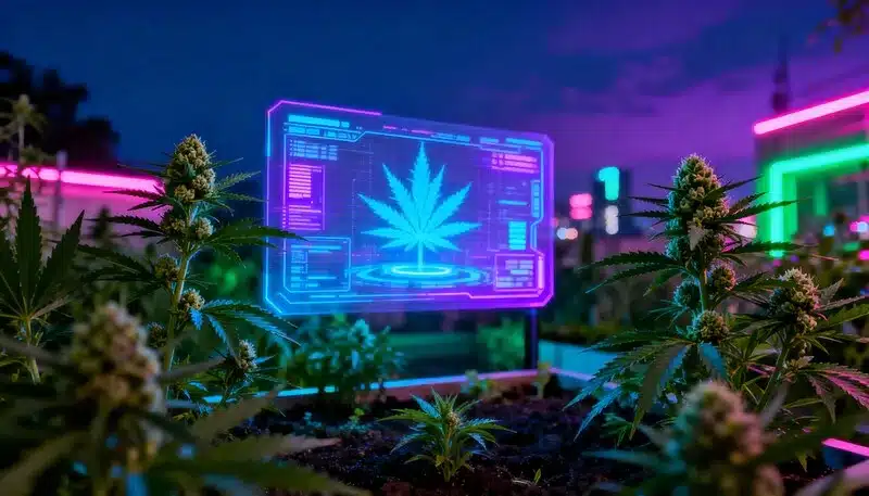 Beneficios de Annaboto en cultivos de cannabis con monitoreo.