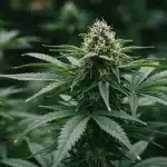 Planta de cannabis Blue Headband Auto en floración.