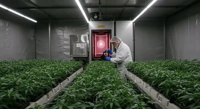 Instalación profesional de cultivo de cannabis con técnico especializado: cultivo in vitro vs métodos tradicionales de clonación de cannabis en eficiencia, uniformidad y escalabilidad productiva.