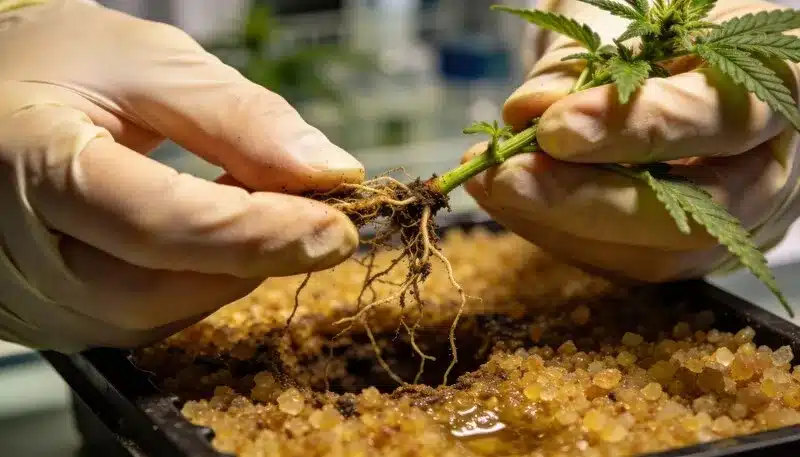 Beneficios del clonaje por cultivo in vitro en marihuana.