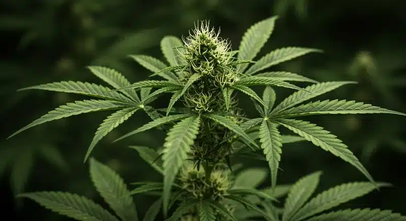 Variedades de menta con floración rápida en cannabis.