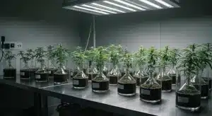 Cultivo in vitro vs métodos tradicionales de clonación de cannabis.