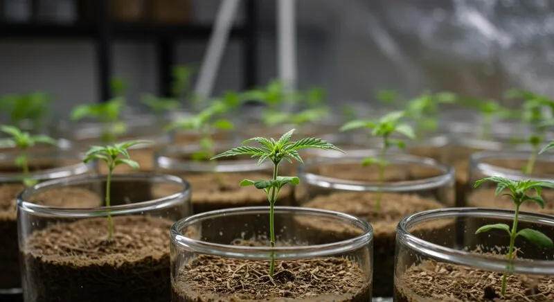 ¿Se pueden clonar semillas feminizadas de cannabis mediante cultivo in vitro en fase de aclimatación?