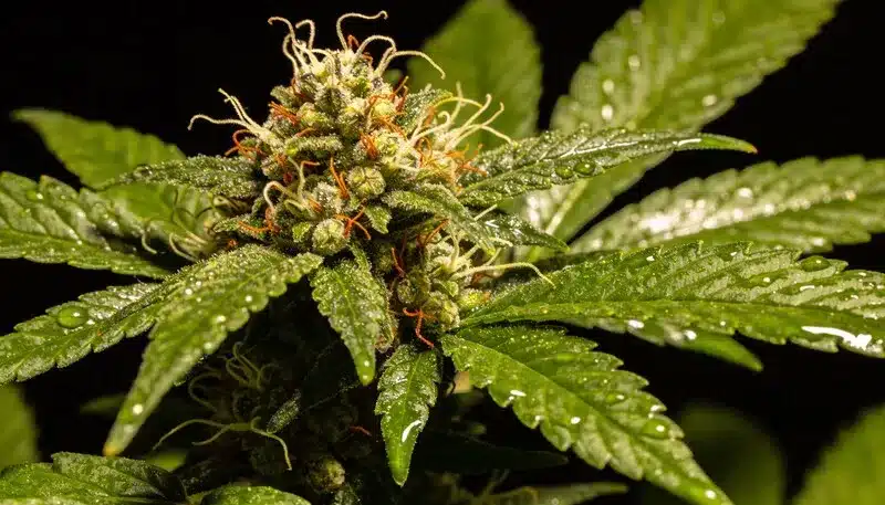 Cogollo Cannatonic con alto contenido en CBD.
