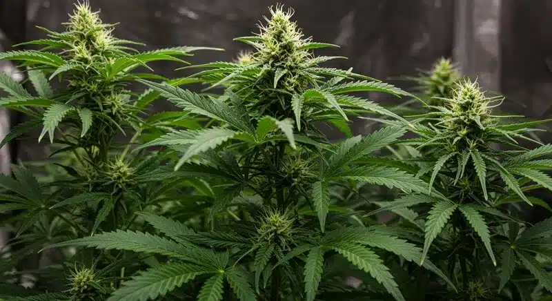 Plantas libres de patógenos en entorno controlado, ejemplo de cómo evitar la contaminación en cultivo in vitro de marihuana mediante protocolos estériles y control ambiental.