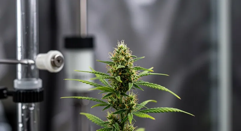 Formación de callo y regeneración en cannabis en fase de desarrollo.