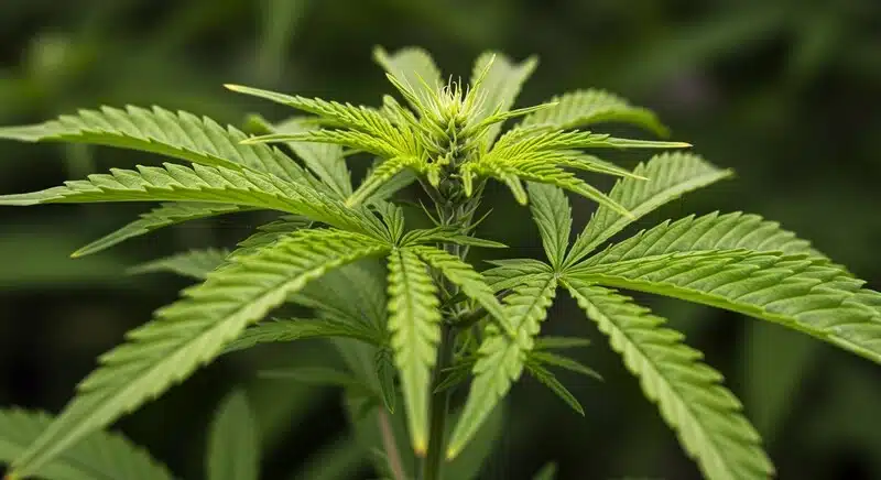 El exceso de riego puede causar clorosis en el cannabis en hojas jóvenes.