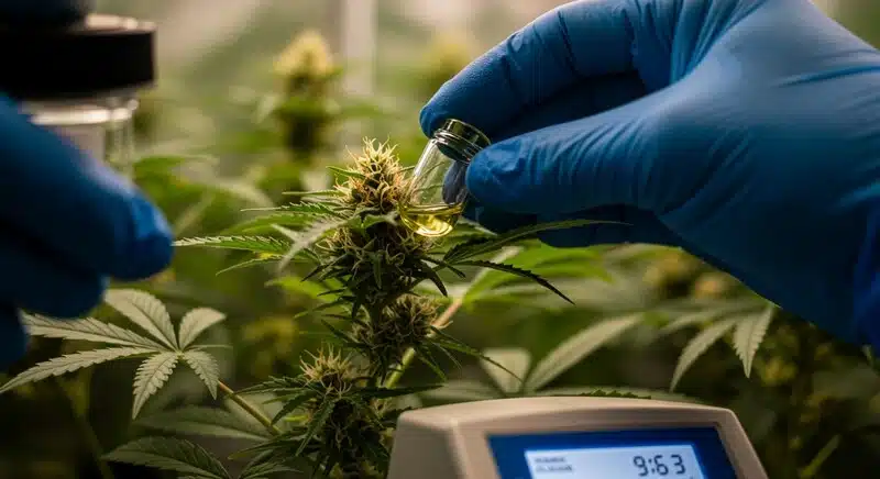 Cómo mide la salud de la planta un refractómetro cannabis.