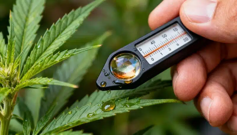 Refractómetro en el cultivo de cannabis y para qué sirve.