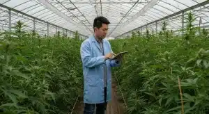 Relación Brix calidad cannabis cultivo invernadero monitoreo plantas.