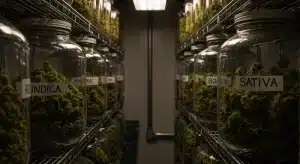 Almacenamiento de cannabis y pérdida de potencia del THC.