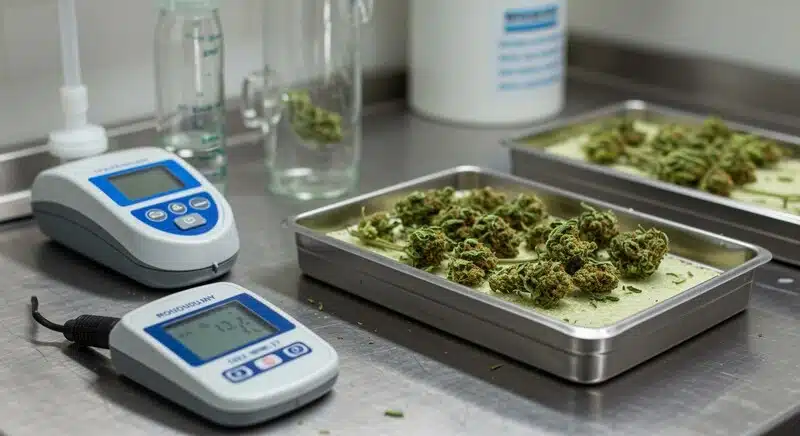 Por qué el secado correcto mejora la estabilidad de potencia en flores de cannabis almacenadas.