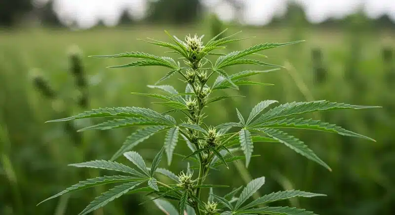 Planta de cannabis seleccionada por su genética y estabilidad.