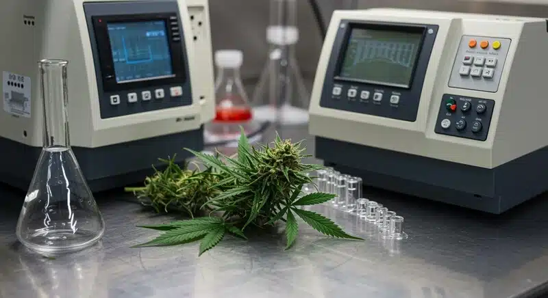 Equipos de laboratorio para genotipado de cannabis.