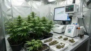 Seguimiento del fenotipo desde el genotipo en cultivo de cannabis.