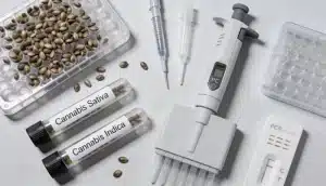 Mejoramiento genético de cannabis con marcadores moleculares y pruebas PCR.