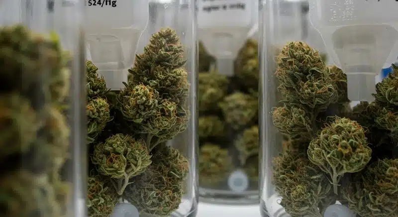 Muestras de cannabis usadas en análisis genético mediante SNPs.
