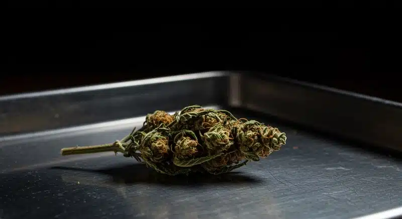 Vida media de los cannabinoides en flores de cannabis.