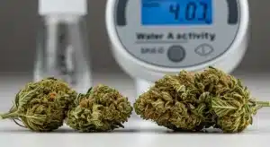 Curado correcto del cannabis y estabilidad de los cannabinoides en flores con humedad controlada.