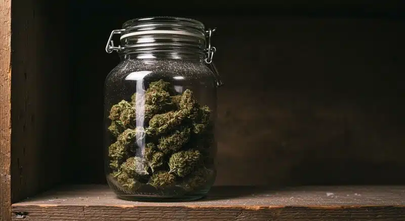 Almacenamiento de cannabis y degradación de cannabinoides.