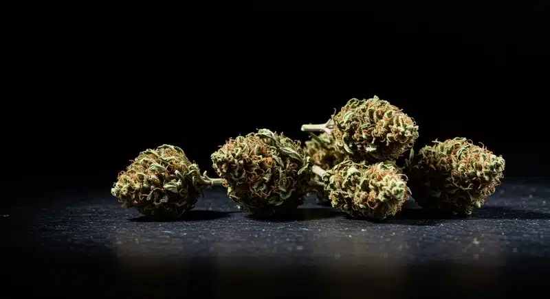Flores de GG x Do-Si-Dos tras la cosecha.