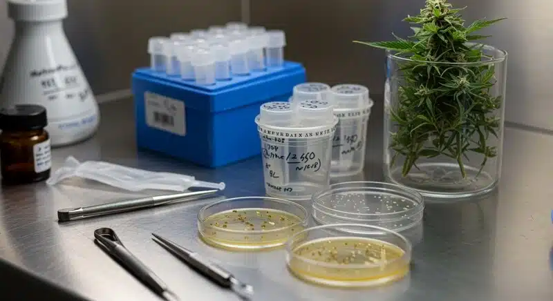 Formación de CBN a partir de THC degradado en muestras de cannabis evaluadas en laboratorio especializado.