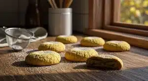 Snacks de semillas de marihuana en forma de galletas elaboradas con ingredientes naturales.