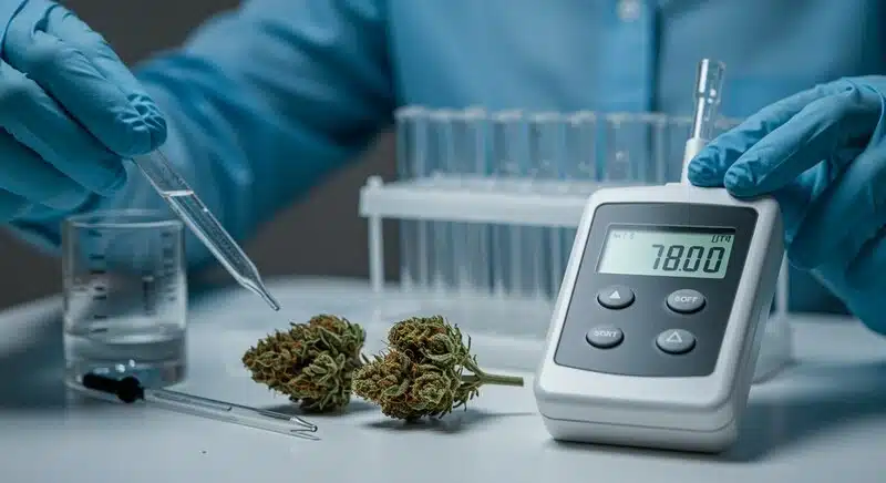 Mejores métodos de esterilización del equipo de cultivo con análisis de actividad de agua en muestras de cannabis..