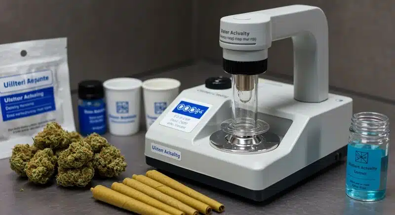 La medición de la actividad de agua (aw) complementa la optimización del flujo de aire para evitar el crecimiento de mohos durante el secado, curado y almacenamiento del cannabis.